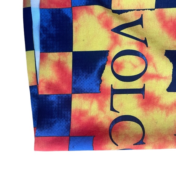 Volcom Orange an Blue Extreme Breathable Skater Shorts - Picture 4 of 11